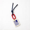 Blue Flag Charm