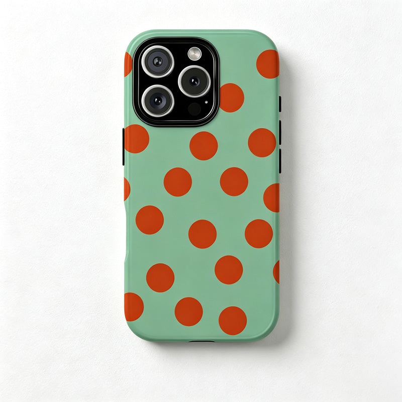 CouldNook iPhone 17 Series 2-in-1 Colorful Polka Dot Phone Case - Playful Pattern Cover