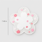 CouldNook Patterned Coaster - Sunflower Petals and Cherry Blossom Shapes