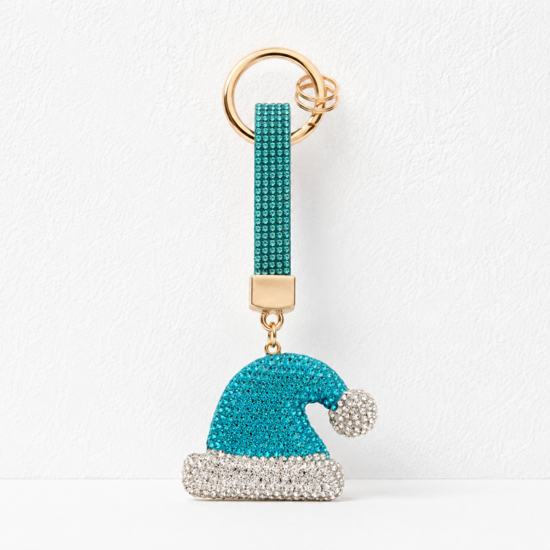 CouldNook Christmas Rhinestone Keychain - Festive Snowman Charm