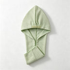 CouldNook Waffle Hair Towel Wrap - Hooded Drying Cap