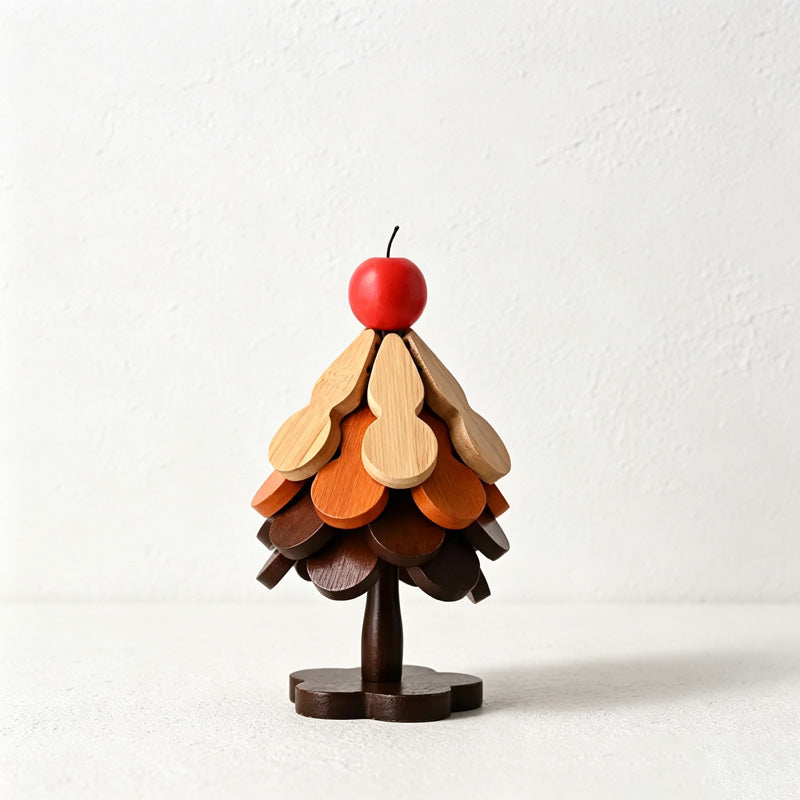 CouldNook Wooden Gourd Tree Trivet Set - Layered Display