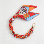 CloudNook Silk Scarf Phone Wrist Strap‑Braided Anti‑Lost Lanyard