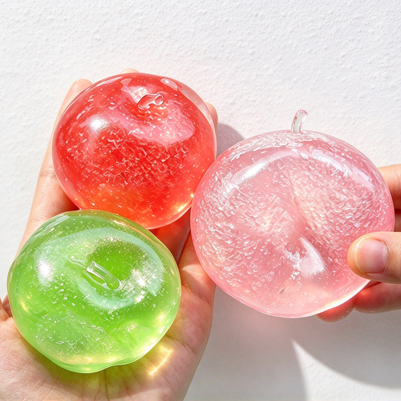 CouldNook Apple Squeeze Toy - Translucent Fruit Shape