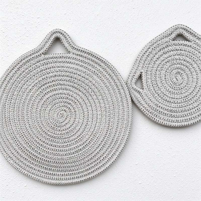 CouldNook Cat Ear Rope Table Mat - Round