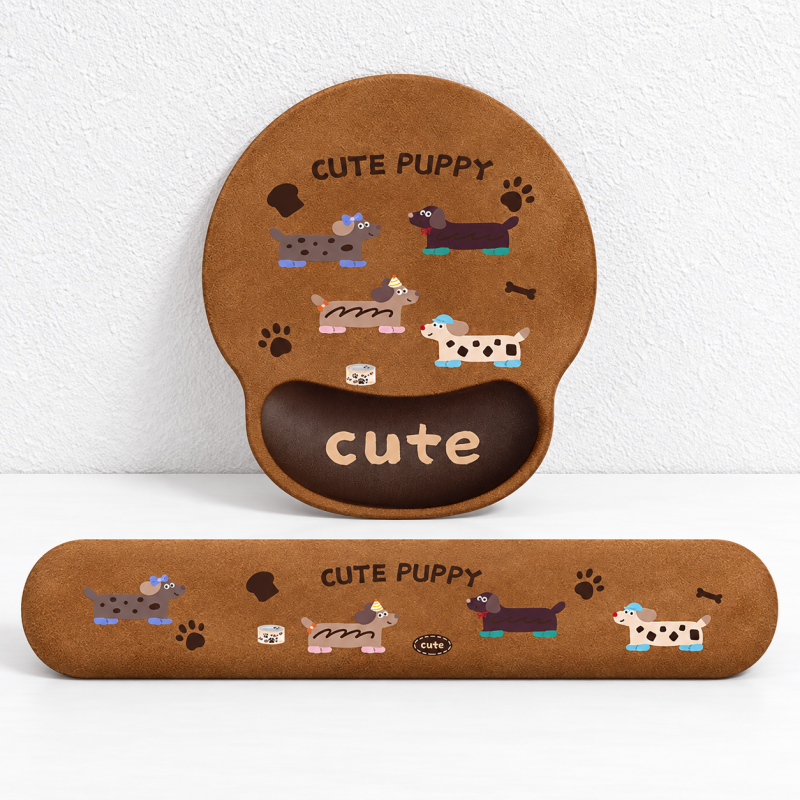 CouldNook Dachshund Wrist Rest - Long Desktop Support Cushion