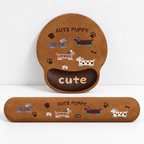 CouldNook Dachshund Wrist Rest - Long Desktop Support Cushion