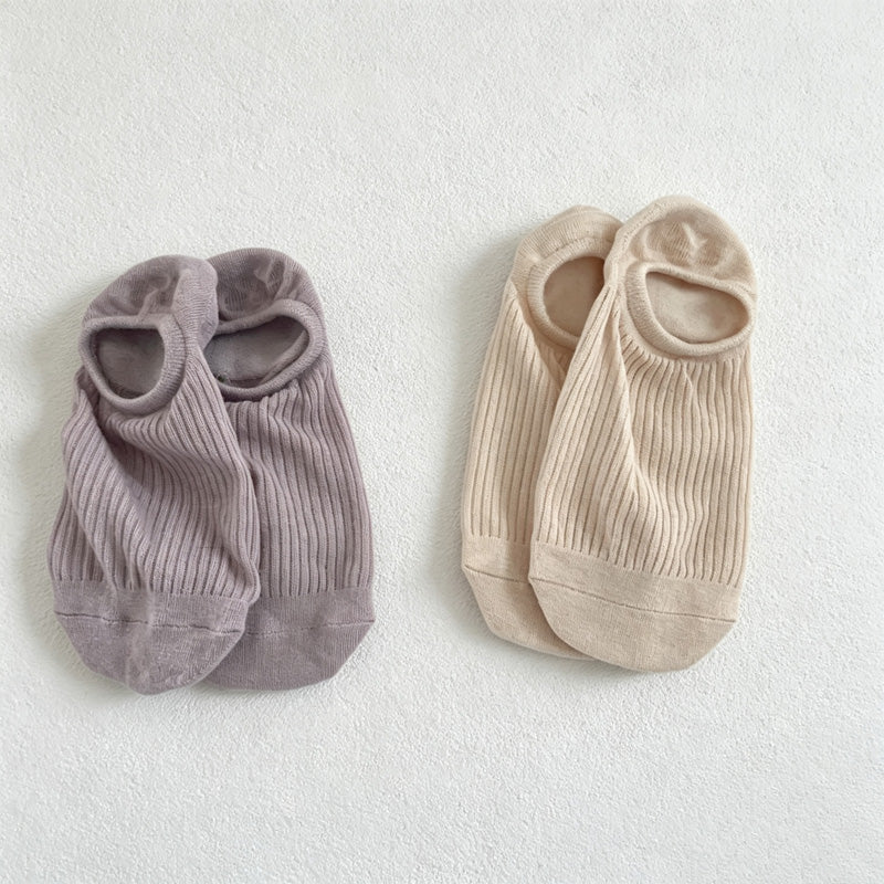 CouldNook Ribbed No-Show Socks-Low Ankle Profile