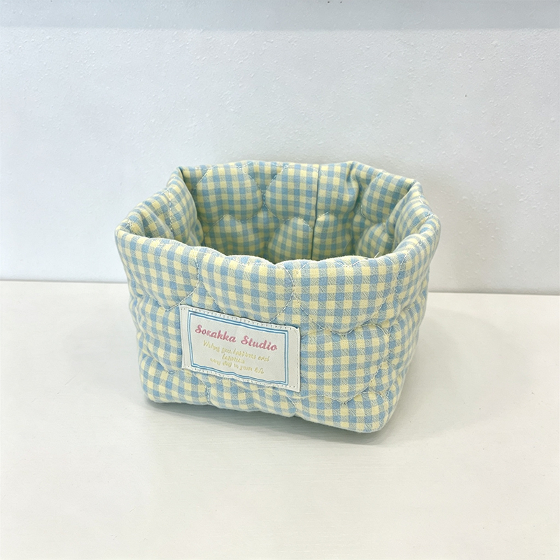 CouldNook Patterned Organizer Basket - Soft Open Shelf Storage