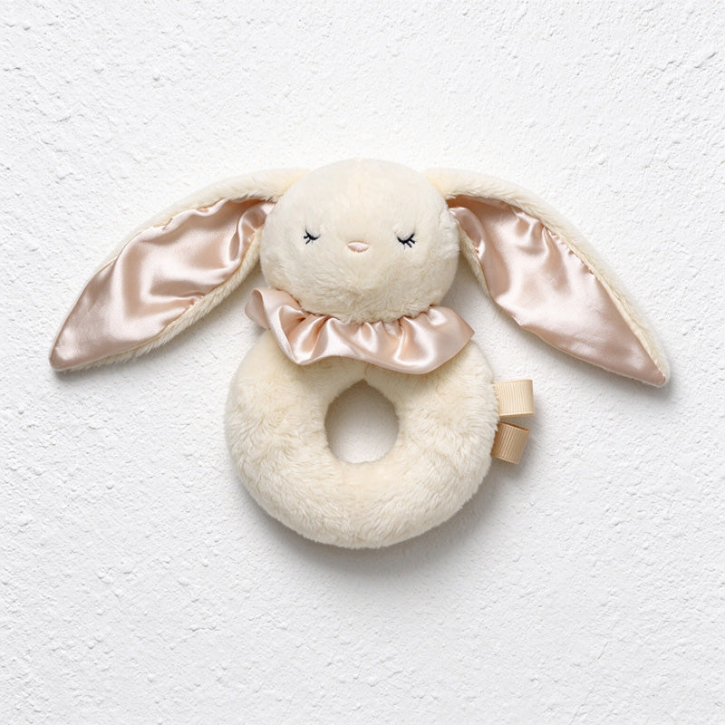 Animal Rattle in Fabric and Wooden Ring Styles