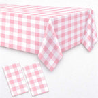 CouldNook Pink Gingham Party Tableware - Scalloped Plates And Matching Accessories