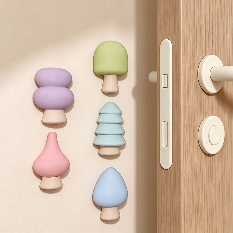 CouldNook Tree Wall Bumper - Adhesive Pastel Shapes