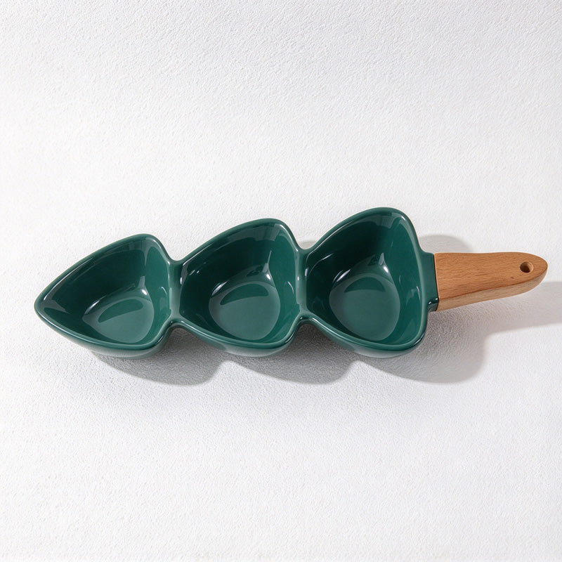 CouldNook Divided Serving Dish - Three Heart Bowls