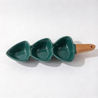 CouldNook Divided Serving Dish - Three Heart Bowls