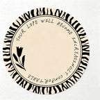 CouldNook Printed Round Coaster - Absorbent Pattern Size Choices