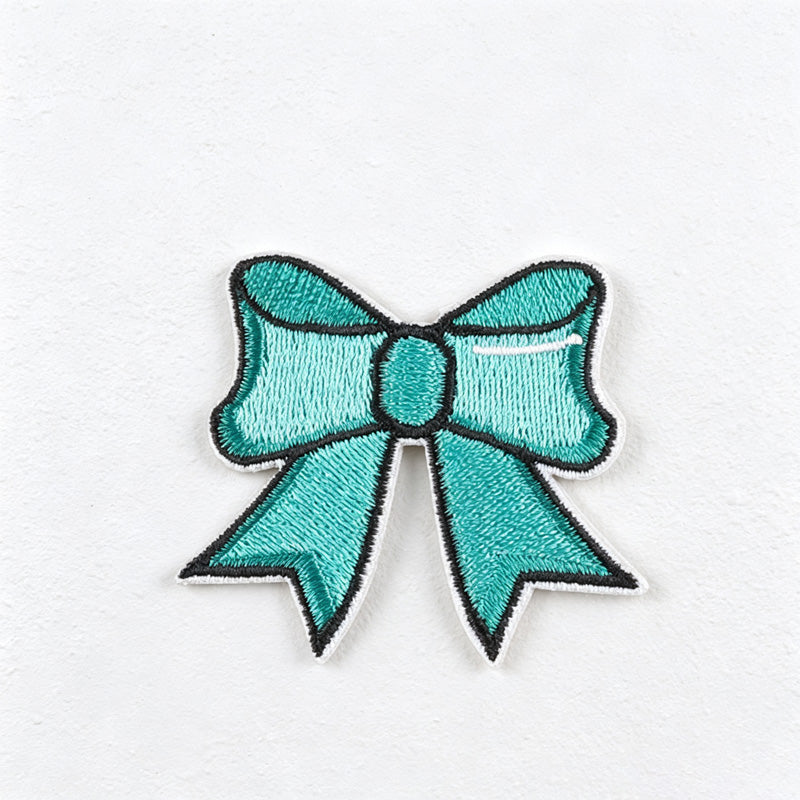 CouldNook Bow Embroidered Patch - Assorted Colors and Shapes