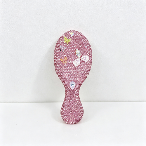 CloudNook Rhinestone Paddle Hair Brush‑Glitter Air Cushion Comb