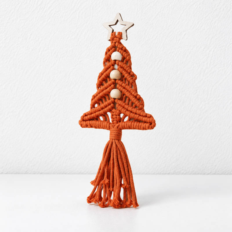 CouldNook Macrame Christmas Tree Ornament - Knotted Cord