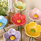 CouldNook Ceramic Flower Garden Stake - Bee Watering Styles