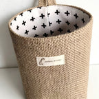 CloudNook Cotton Linen Hanging Storage Bag‑Wall Mount Organizer