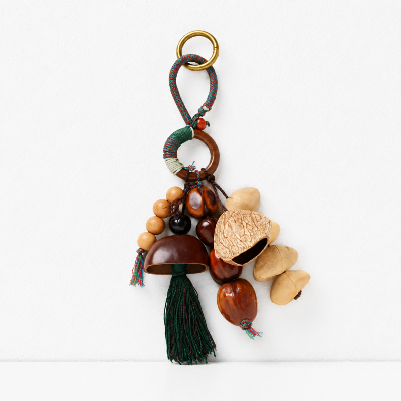CouldNook Natural Seed Bag Charm - Boho Nut Pendant