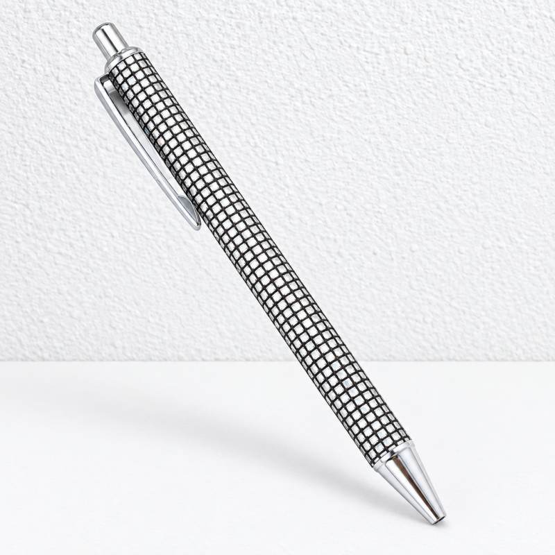 CouldNook Patterned Ballpoint Pen - Grid, Scale and Spotted Barrel Designs