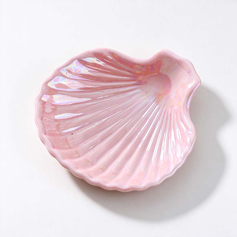 CouldNook Shell Jewelry Dish - Ribbed Fan Shape