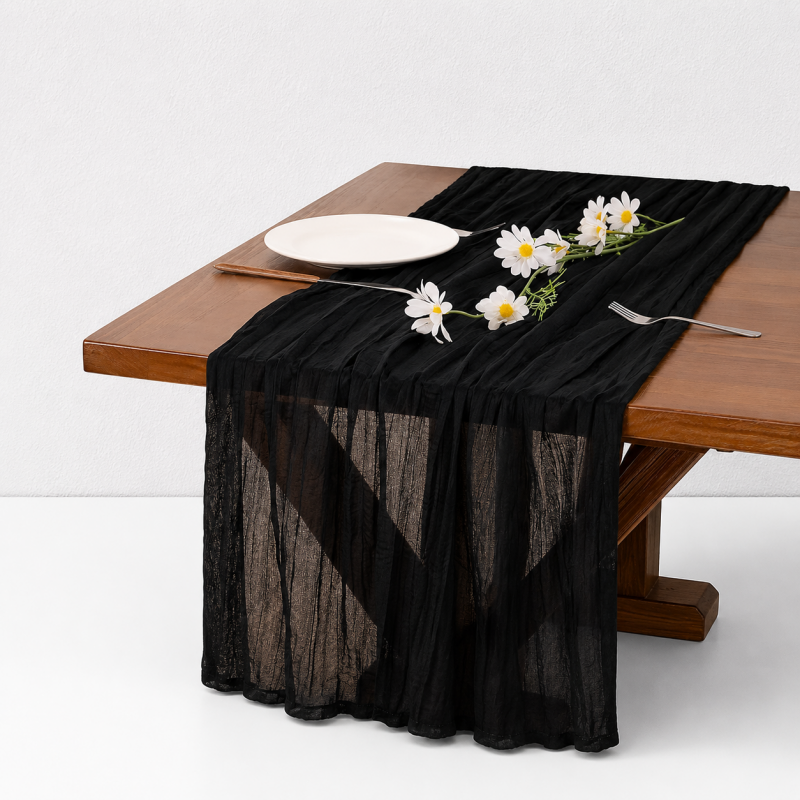 CouldNook Gauze Table Runner - Three Measured Length Options