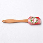 CouldNook Christmas Silicone Spatula - Printed Head and Beech Handle