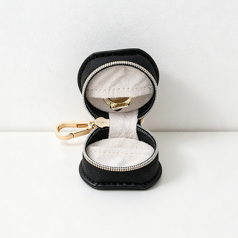 CouldNook Keychain Mini Round Jewelry Case - Everyday Display Detail