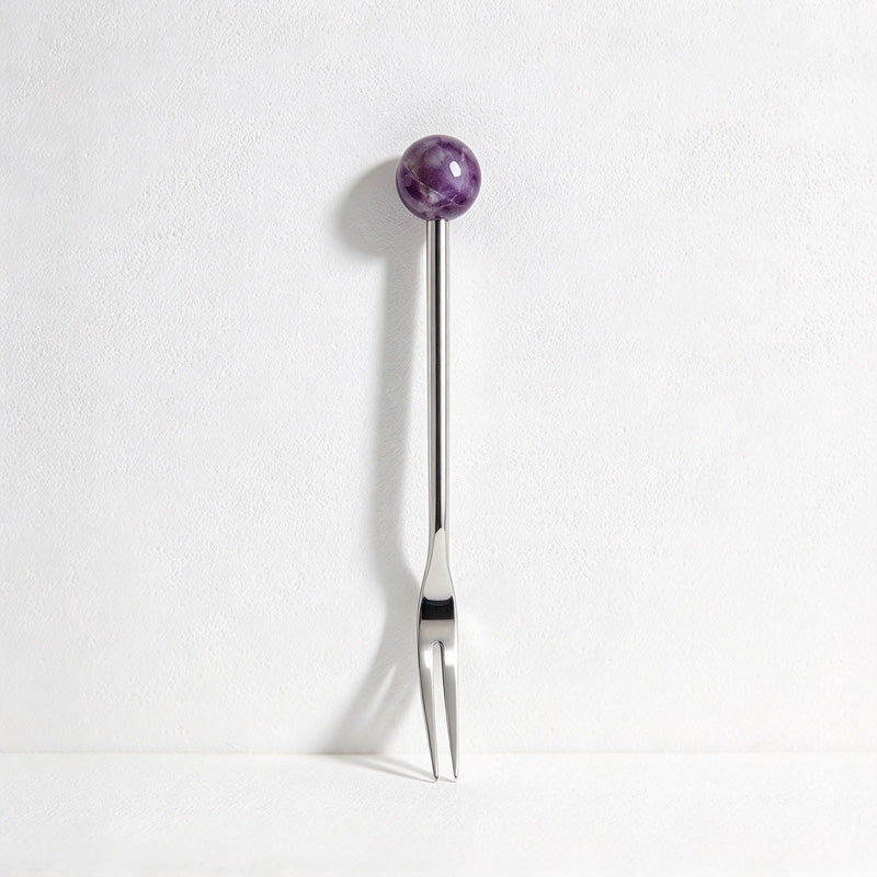 CouldNook Stone Bead Cutlery - Patterned Round Tops