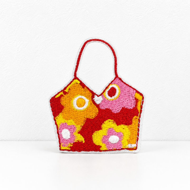 CouldNook Tropical Embroidered Patch - Flowers Drinks and Summer Motifs