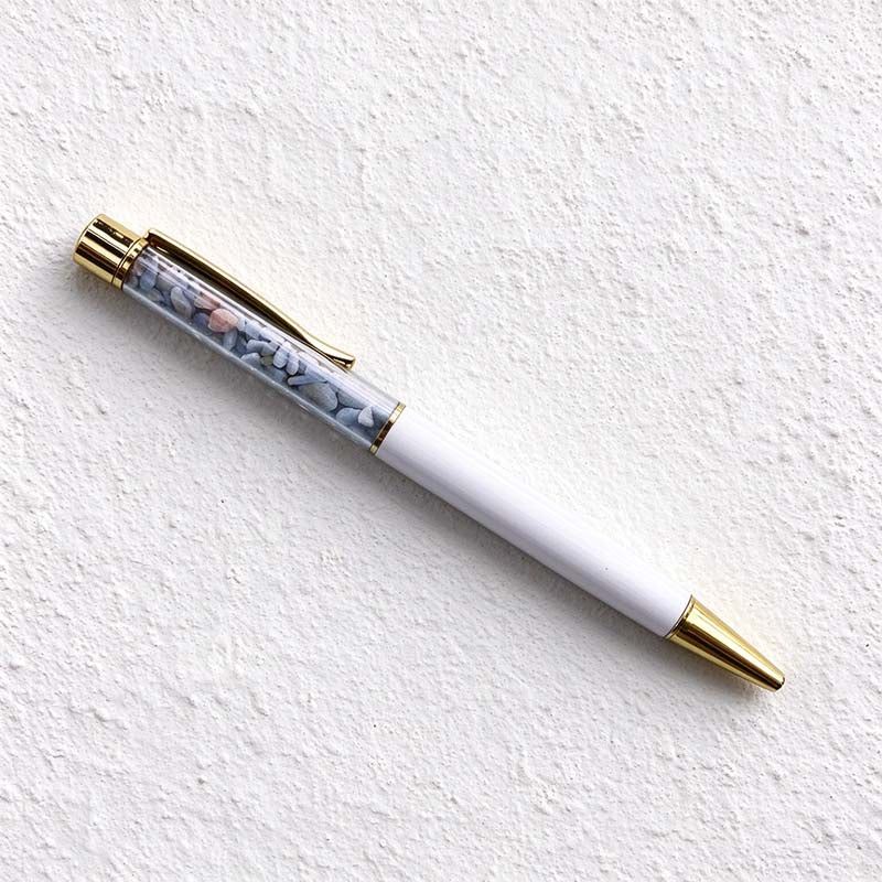 CouldNook Chip Filled Ballpoint Pen - Clear Chamber And Contrasting Barrel