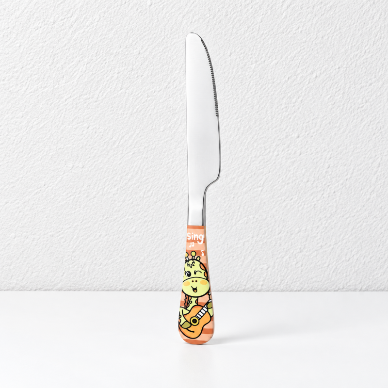 CouldNook Children Flatware - Colorful Cartoon Animal Handles Accent