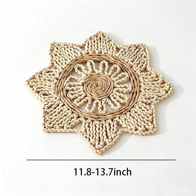 CouldNook Woven Round Table Placemat - Dining Table Accent