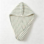 CouldNook Striped Cotton Hair Towel Wrap - Tapered Bound Edge Design