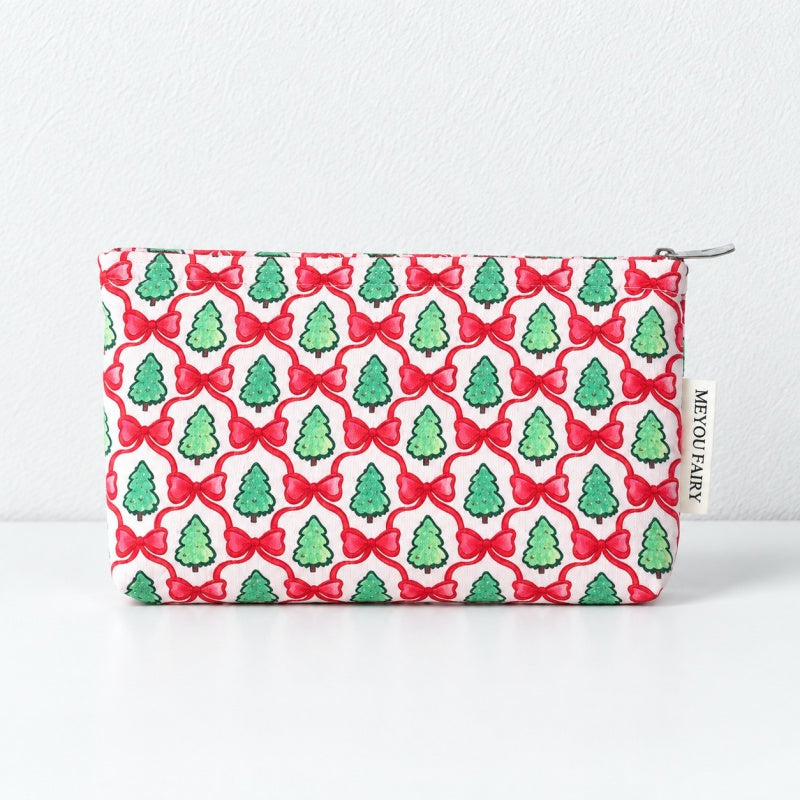 CouldNook Christmas Makeup Pouch - Festive Printed Patterns