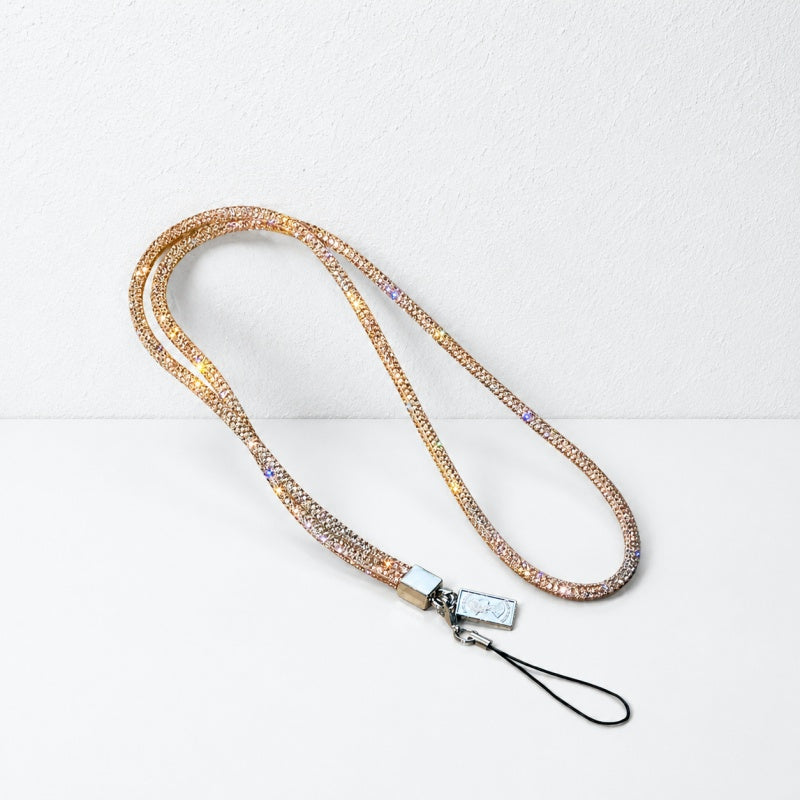 CouldNook Reflective Rhinestone Neck Phone Lanyard - Connector Loop