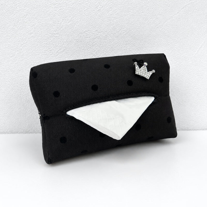 CouldNook Polka Dot Car Tissue Holder - Visor Mounting Straps