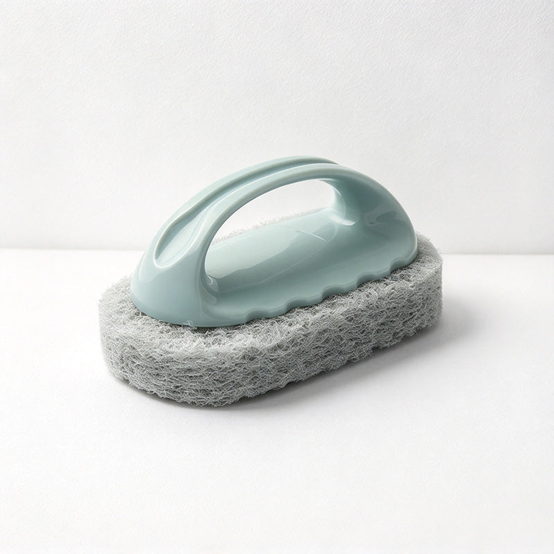 CouldNook Handled Cleaning Brush - Oval Scouring Pad and Pastel Grip