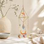 CouldNook Celestial Crystal Suncatcher Ornament - Assorted Geometric Frames