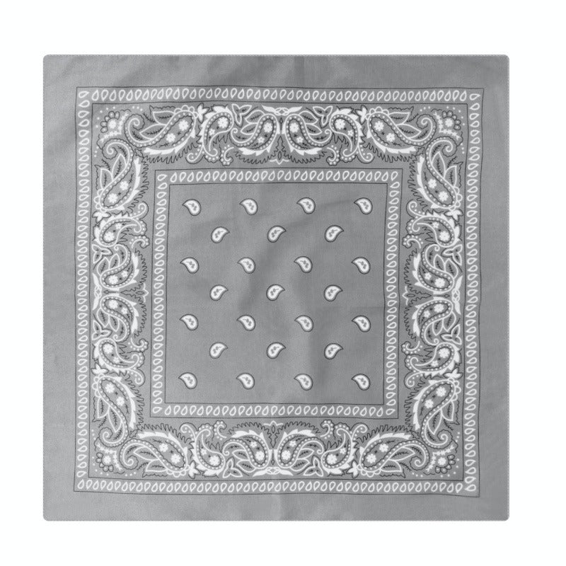 Paisley Print Culinary Bandanas - Polyester Square Headscarf(Set of 10)