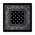 Paisley Print Culinary Bandanas - Polyester Square Headscarf(Set of 10)