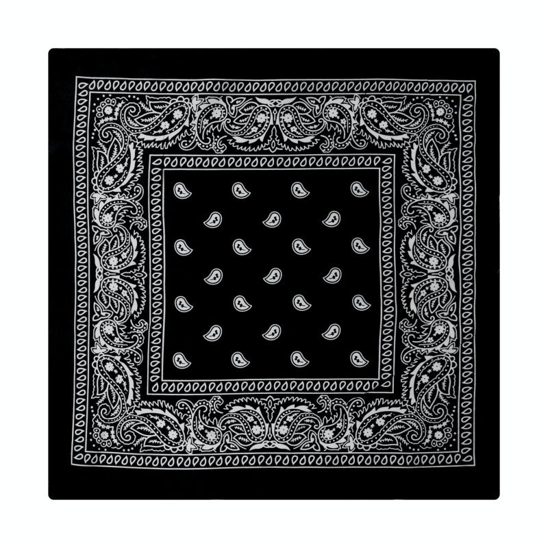 Paisley Print Culinary Bandanas - Polyester Square Headscarf(Set of 10)