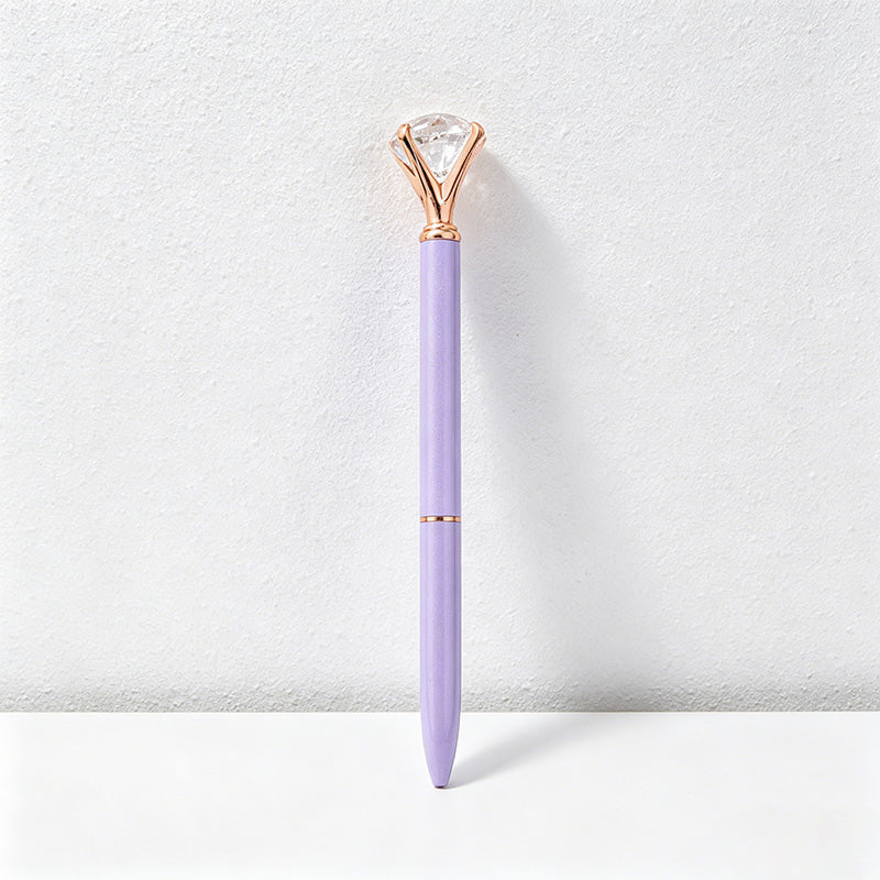 CouldNook Pen-Large Diamond Top Twist Retractable Metal Ballpoint Pen Custom Logo Gift Pen for Office Advertising School