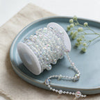 Iridescent Mixed-Size Bead Garland Wall Decor - Christmas Tree Decoration Chain
