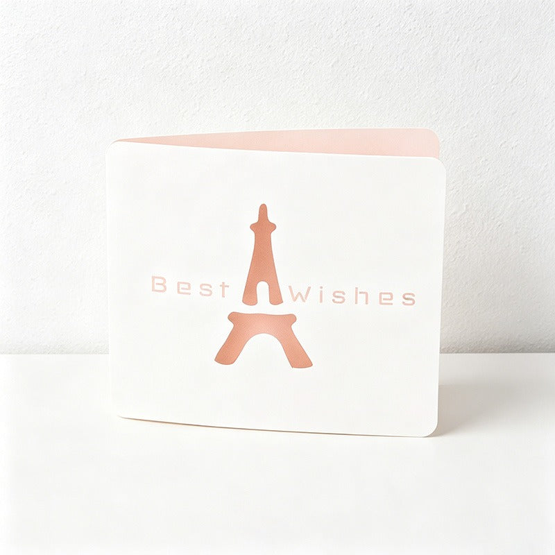 Hollow Out Mini Greeting Cards, 8 Assorted Designs Foldable Thank You Cards for Birthday Wedding Holiday