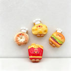 CouldNook 3D Miniature Food Fridge Magnets - Cute Chef Bakery Set (4 Pcs)