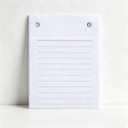 CouldNook Minimalist A5 Clipboard Notepad - Tear-Off Desk Memo Pad (150 Sheets)