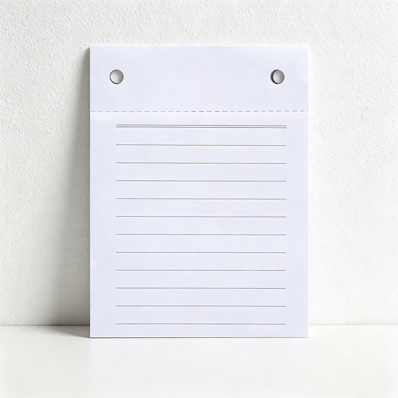 CouldNook Minimalist A5 Clipboard Notepad - Tear-Off Desk Memo Pad (150 Sheets)